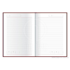 Діловий записник VIVELLA, А6, м’яка обкладинка, гумка, білий блок лінія, сірий