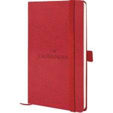 Книга записна Partner Soft Skin, 125*195, червона Ukrainian