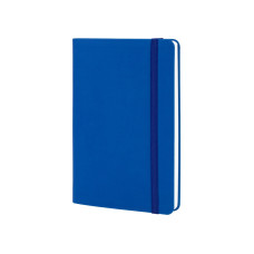 Деловая записная книжка VIVELLA, А5, мягкая обложка, резинка, белый блок линия, синий