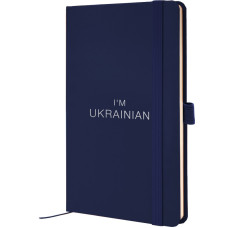 Книга записная Partner, 125*195, 96 л, клет, синяя, Ukrainian