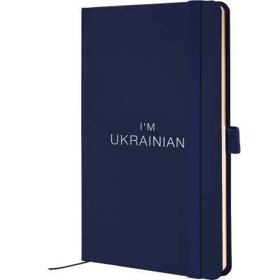 Книга записная Partner, 125*195, 96 л, клет, синяя, Ukrainian