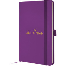Книга записна Partner, 125*195, 96арк, кліт, пурпурна,Ukrain