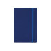 Деловая записная книжка SQUARE, А5, твердая обложка, резинка, белый блок клетка, синий