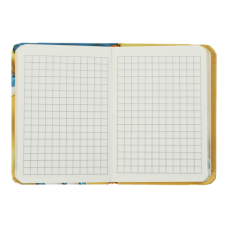 Книжка записна GRADIENT, на гумці, А7, 80 арк., клітинка., офсет крем., тв.лам.обл., синя