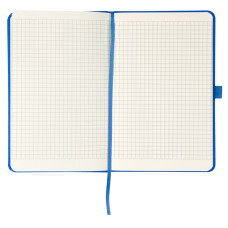 Книга записна Partner, 125*195, 96 л, кліт, блакитна