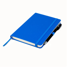 Книга записная Partner, 125*195, 96 л, клет, голубая