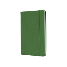 Деловая записная книжка MAGIC, А5, твердая обложка, резинка, белый блок клетка, зеленый