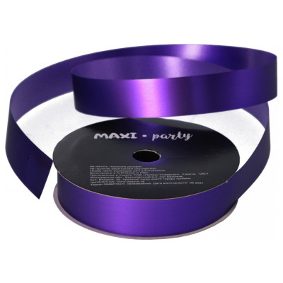 Стрічка матова металік для декору 18мм*9,15м, фіолетовий - R18-10SPMS(36CB)-14 Maxi