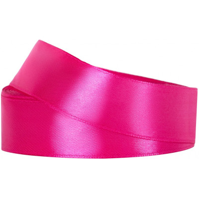 Лента сатин 1,8см*22м, цвет розовый - MX62186-14 Maxi