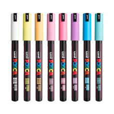 Набір маркерів uni POSCA Soft Color, 0,7мм, 8 шт