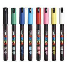 Набір маркерів uni POSCA, 0,7мм, 8 шт