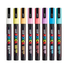 Набір маркерів uni POSCA Soft Color, 0,9-1,3мм, 8 шт