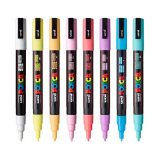 Набір маркерів uni POSCA Soft Color, 0,9-1,3мм, 8 шт