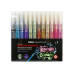 Металізовані маркери з кольоровим контуром, 12 кольорів - MX15247