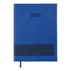 Щоденник дат. 2026 PRESTIGE, A5, синій, штучна шкіра