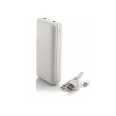 Мобильная батарея (Power Bank) Optima 4107, 20 000 mAh 2*USB, 2*USB output, 5V 2.1A, белая