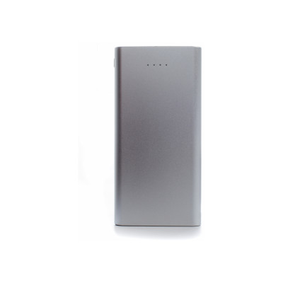 Мобильная батарея (Power Bank) металева Optima 4108, 10 000 mAh, 2*USB output, 5V 2.1A, металлик O74108