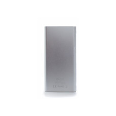Мобильная батарея (Power Bank) металева Optima 4108, 10 000 mAh, 2*USB output, 5V 2.1A, металлик