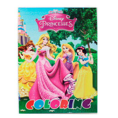 Розмальовка А4 (4 листи) Disney princesses -  OffTorg