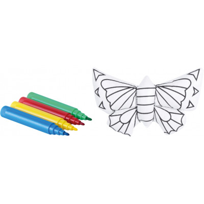 Набір: виріб для розфарбовування+4 фломастери "Метелик" - MX63013 Maxi