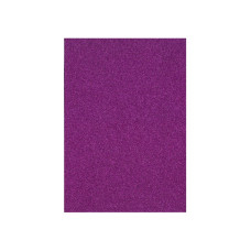 Фоамиран с блестками, 20х30 см, 2 мм, пурпурный