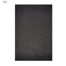 Бумага цветная А4 5 листов Фоамиран 1,0 мм с блестками GL-1-015 черный