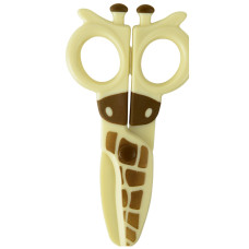 Ножницы детские пластиковые, безопасные, 12см Giraffe