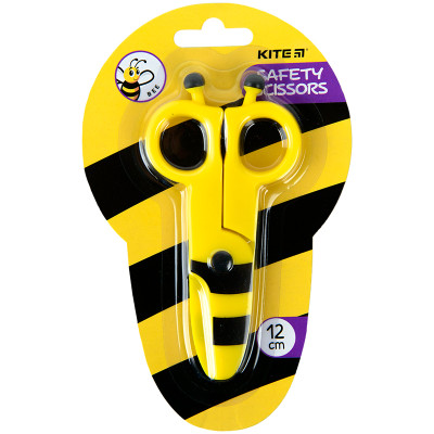 Ножиці  дитячі пластикові, безпечні, 12см Bee - K22-008-01 Kite