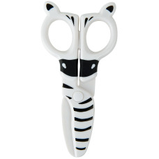Ножницы детские пластиковые, безопасные, 12см Zebra