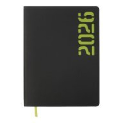 Щоденник дат. 2026 NEON, A5, жовтий, штучна шкіра BM.21153-08