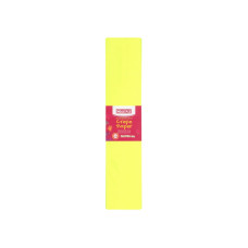 Бумага гофрированная флуоресцентная 20%, 50х200см, желтая