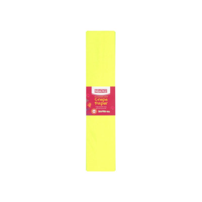 Бумага гофрированная флуоресцентная 20%, 50х200см, желтая - MX61617-02 Maxi