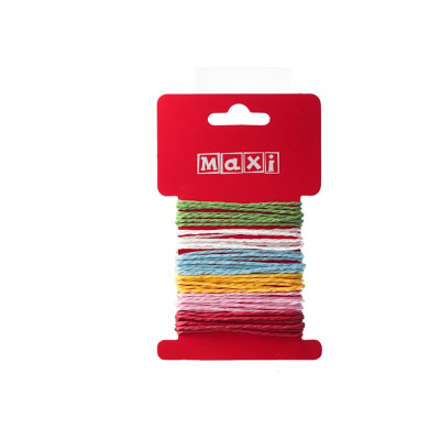 Набір мотузок для декору, 6 кольорів * 1м - BJ21-05059-D Maxi