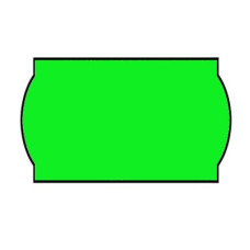 Ценник фигурный 26х12 (рулон 5 м) зеленый
