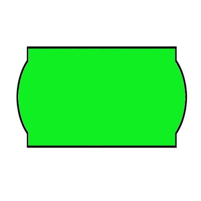 Цінник фігурний 26х12 (рулон 5 м) зелений - 69646 Buromax