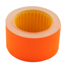 Ценник 30x20 мм (300 шт, 6 м), прямоугольный, внешняя намотка, оранжевый