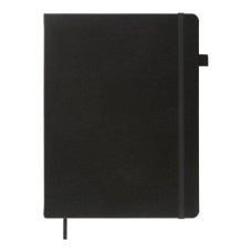 Книга записна ETALON 190*250, 96 арк., клітинка, обкл. штучна шкіра, чорний