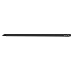 Карандаш чернографитный круглый Optima All BLACK HB корпус черный, с резинкой