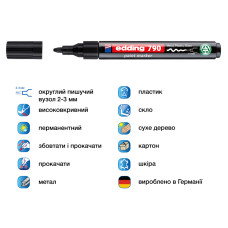Маркер Paint e-790 2-3 мм круглий чорний