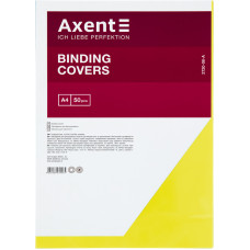 Обложка пластиковая Axent 2720-08-A прозрачная, А4, 50 штук, желтая