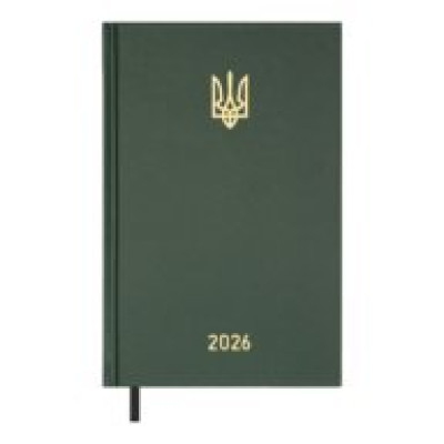 Щоденник дат. 2026 AIRY, A5, зелений, бумвініл BM.21165-04