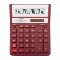 Калькулятор BS-777RD 12р., 2-пит, червоний