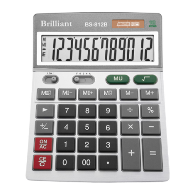 Калькулятор Brilliant BS-812В, 12 розрядів - BS-812В Brilliant
