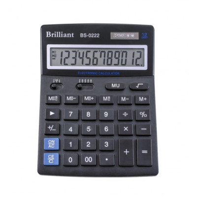 Калькулятор BRILLIANT 12р 140х175х25мм BS-0222 14440