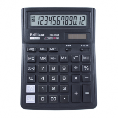 Калькулятор Brilliant BS-0333, 12 разрядов - BS-0333 Brilliant