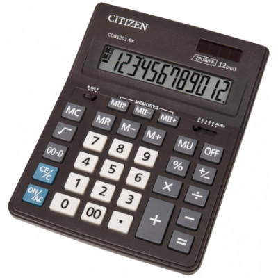 Бухгалтерський калькулятор CDB1201BK - CDB1201BK Citizen (Eleven - нова назва бренду)
