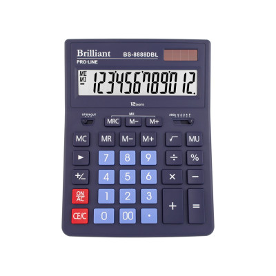Калькулятор Brilliant BS-8888DBL, 12 розрядів - BS-8888DBL Brilliant