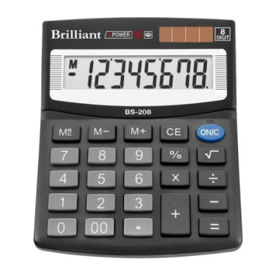 Калькулятор Brilliant BS-208,  8 разрядов - BS-208 Brilliant