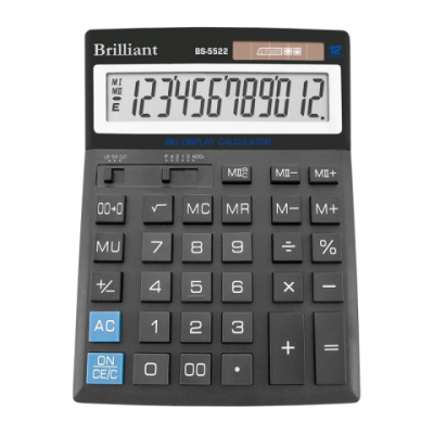 Калькулятор Brilliant BS-5522, 12 розрядів - BS-5522 Brilliant