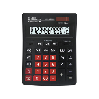 Калькулятор Brilliant CDB1201-RD 12розр.